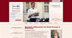 Desktop Screenshot of hotel-europa-bamberg.de