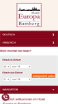 Mobile Screenshot of hotel-europa-bamberg.de